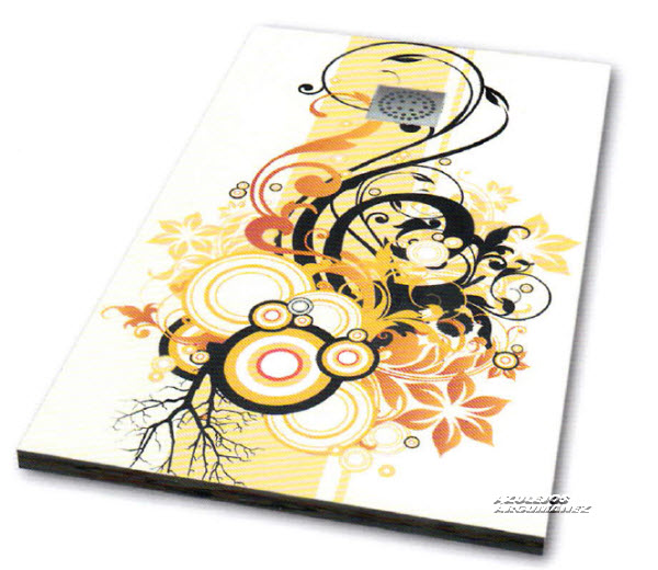 Plato de ducha extraplano Art deco