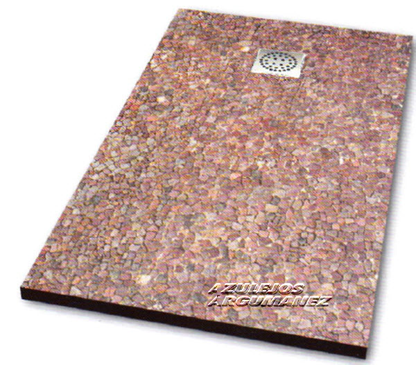Plato de ducha extraplano grava roja