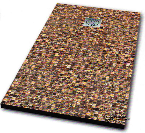 Plato de ducha extraplano gresite colores