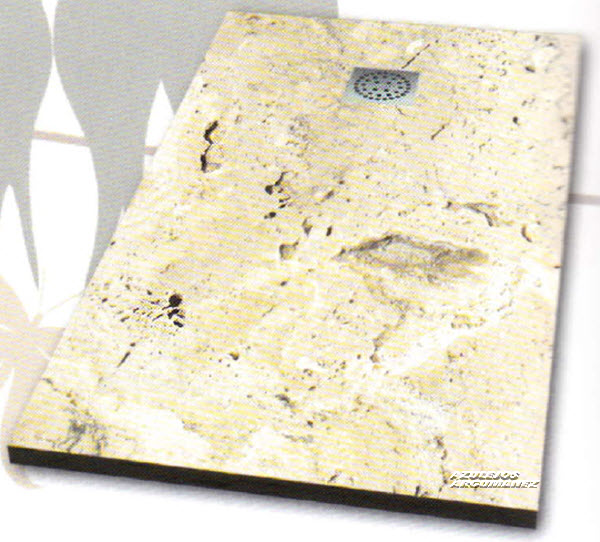 Plato de ducha extraplano marmol travertino