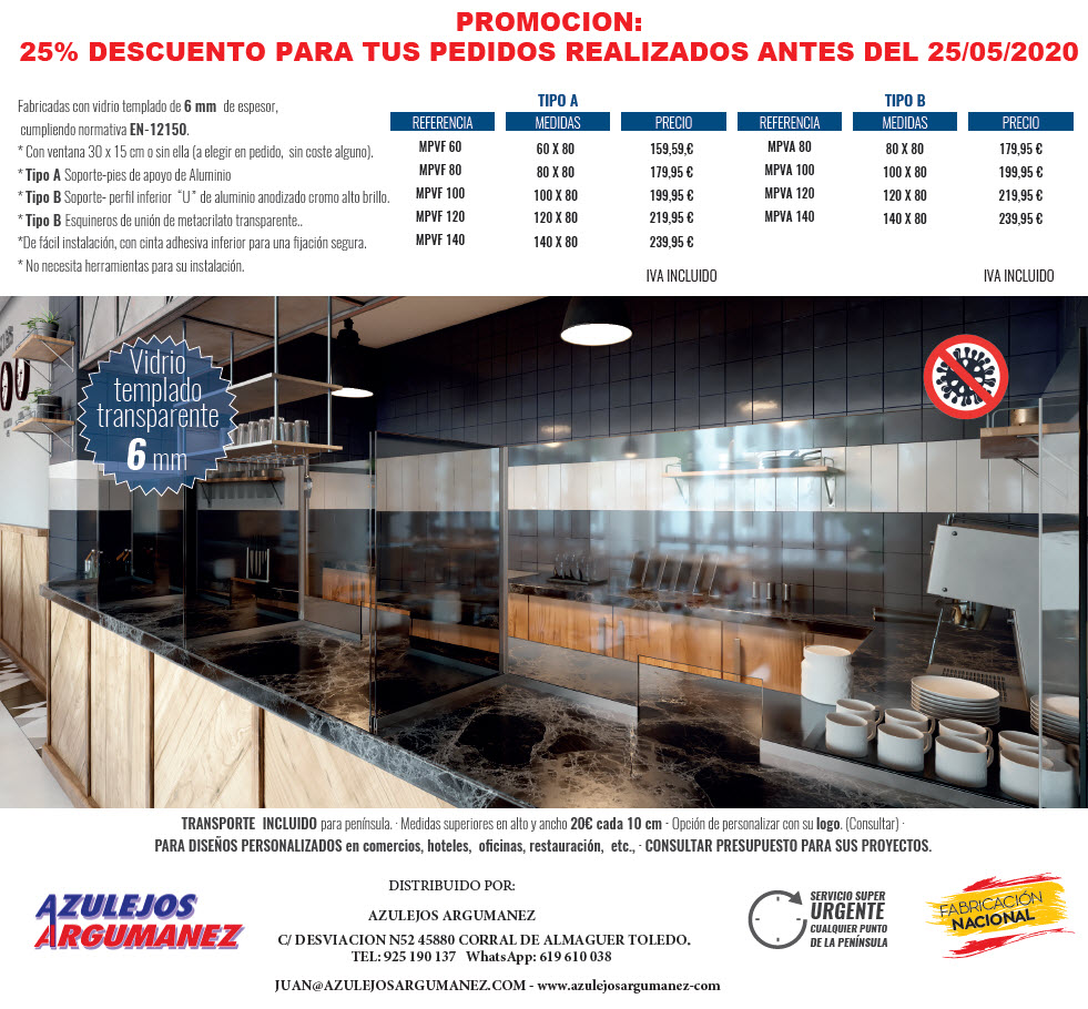 PANTALLAS PROTECTORAS COVID-19